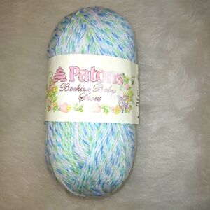 YARN Patons Beehive Baby Sport, Colorway Big Boy, blues, green, white